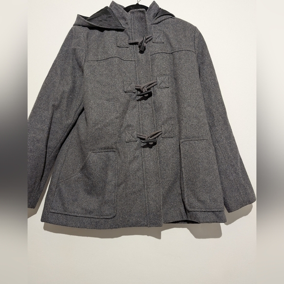 Gray Toggle Coat - Picture 9 of 12